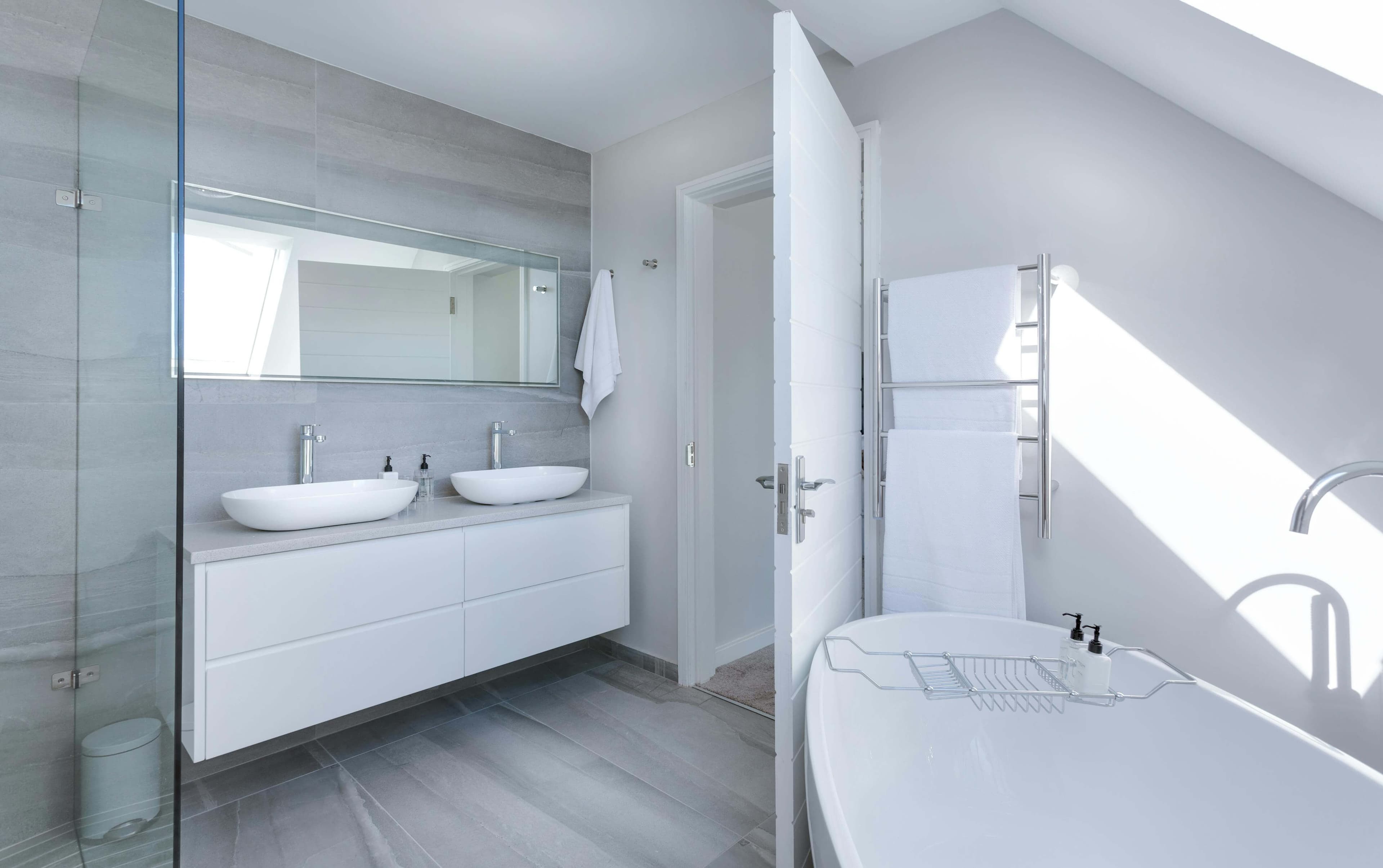 Rustic Wood Accent Bathroom