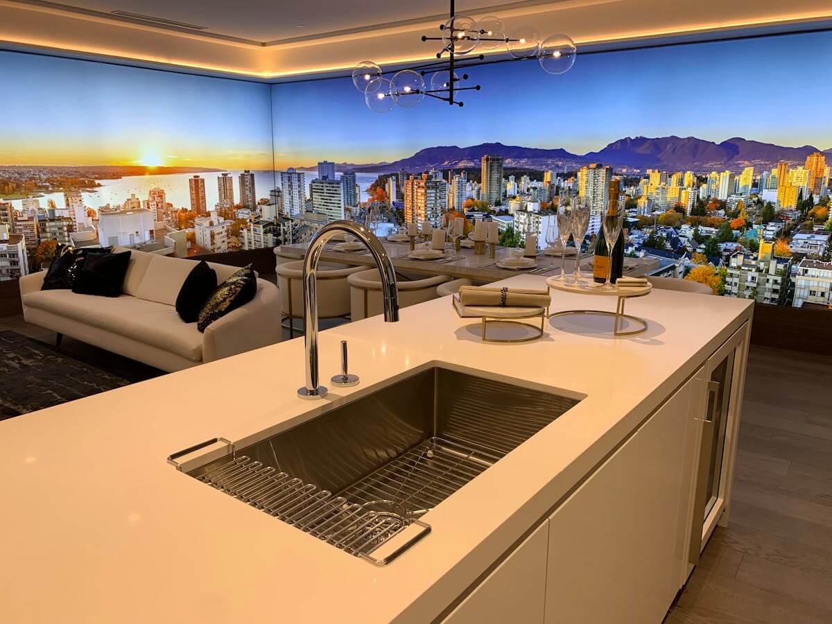 Bright Yellow Theme Kitchen